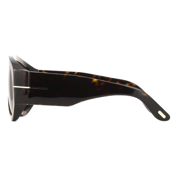 New TOM FORD Bronson Havana Aviator FT1044/S 52N Sunglasses Women - Picture 3 of 4